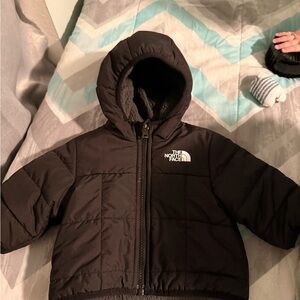 The North Face Black Jacket with White Logo